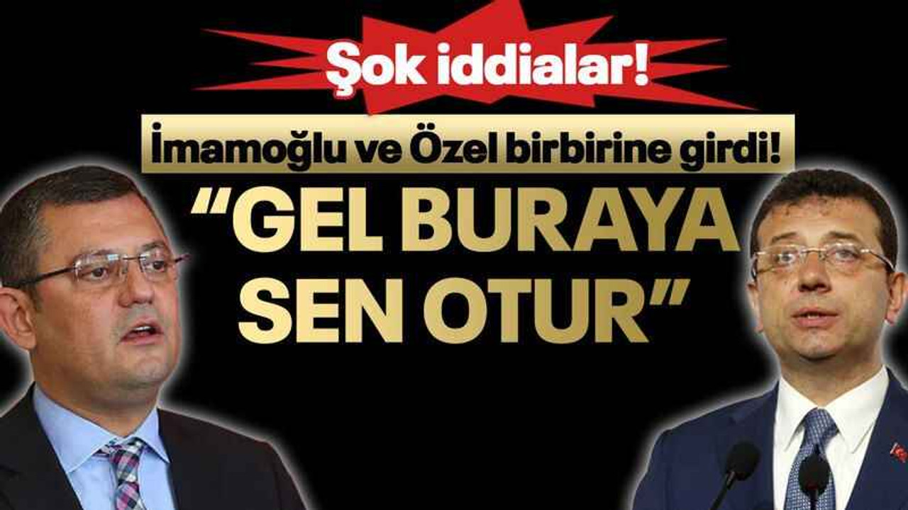 İmamoğlu ve Özel birbirine girdi! “Gel buraya sen otur”